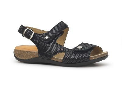 Sandalia gel señora negro