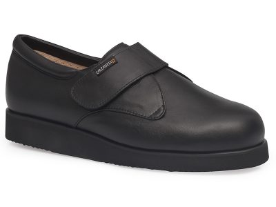 calzado ortopedico unisex negro con velcro